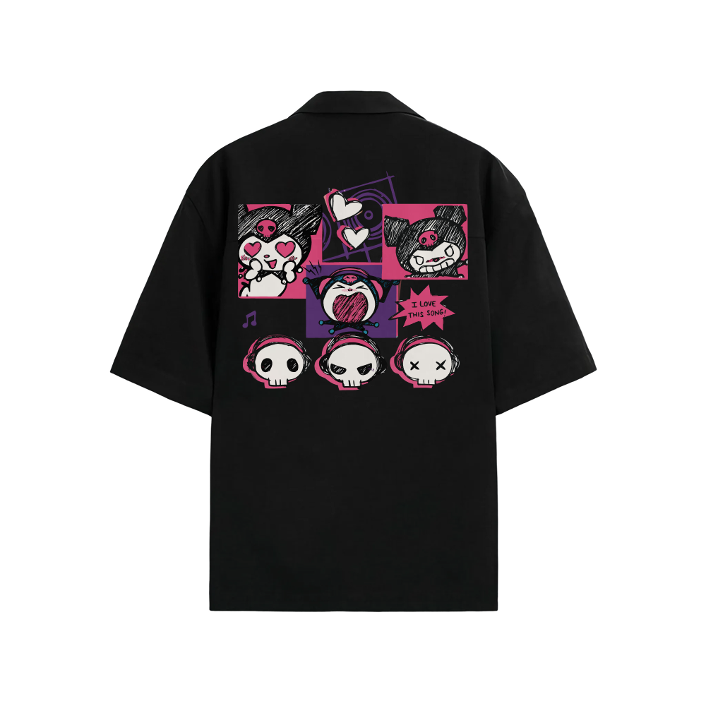 Blacklist Punk Princess Bowling Shirt – Black