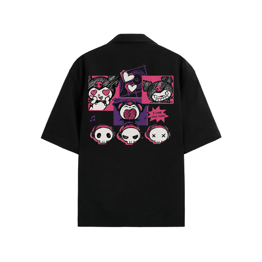 Blacklist Punk Princess Bowling Shirt – Black