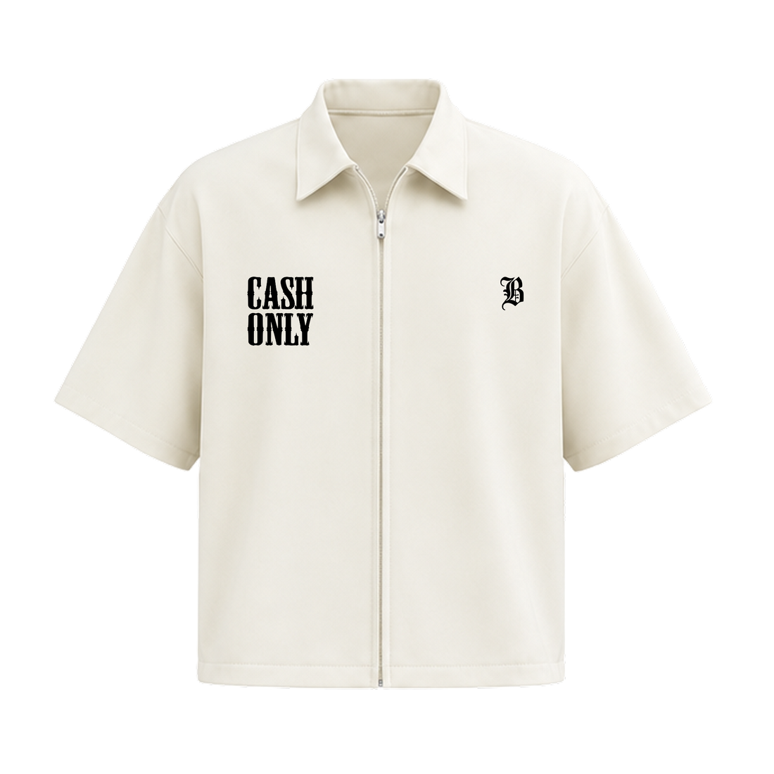 Blacklist Rich Dreams Zipper Shirt off white