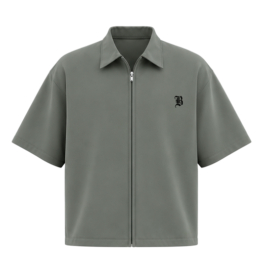 Blacklist Sacred Chaos Zipper Shirt Sage Olive