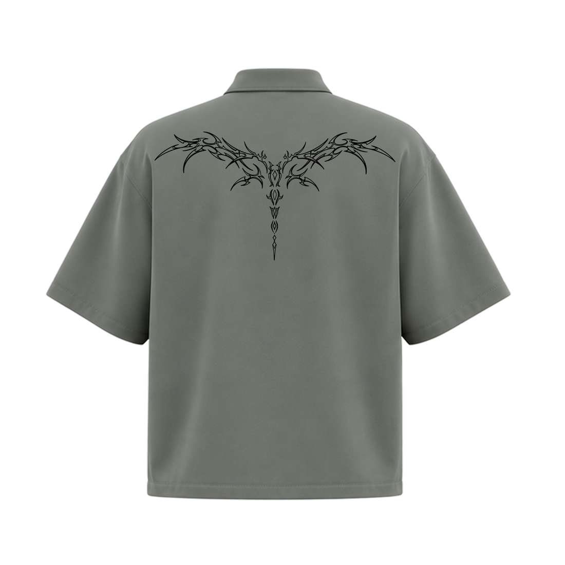 Blacklist Sacred Chaos Zipper Shirt Sage Olive