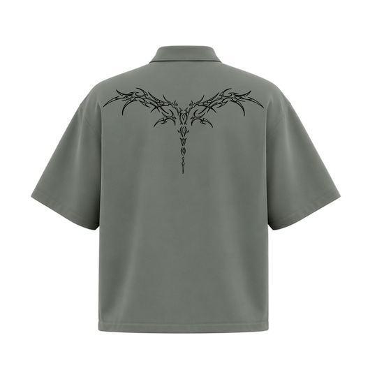 Blacklist Sacred Chaos Zipper Shirt Sage Olive