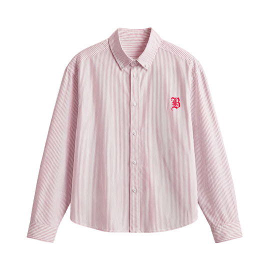 Blacklist Send Flowers Pink Stripe Shirt