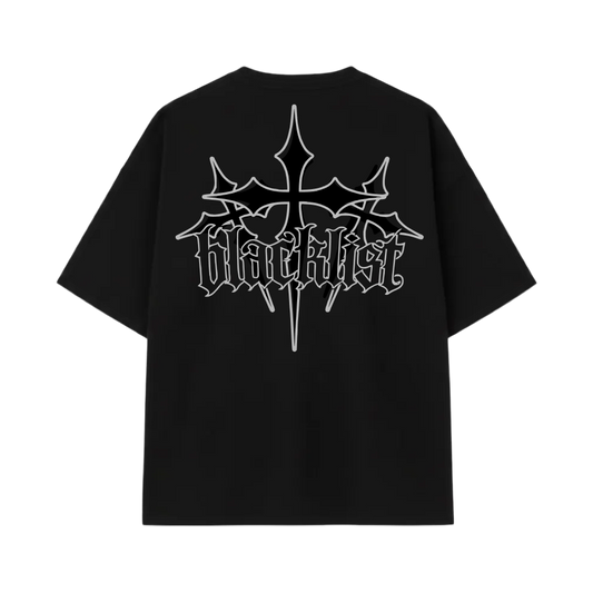 Blacklist Shadow Cross Classic Oversized Black T-shirt