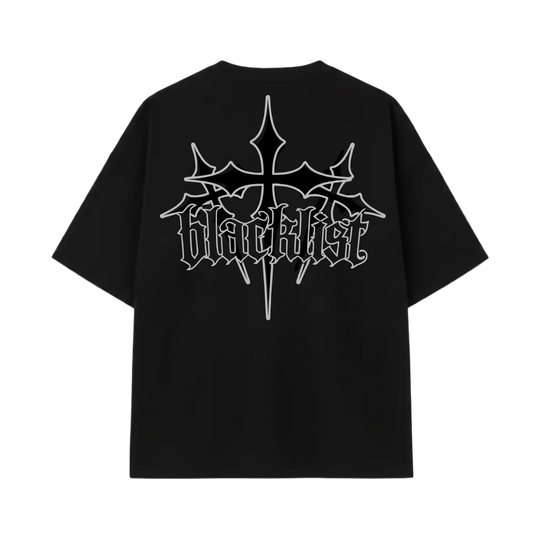 Blacklist Shadow Cross Classic Oversized Black T-Shirt