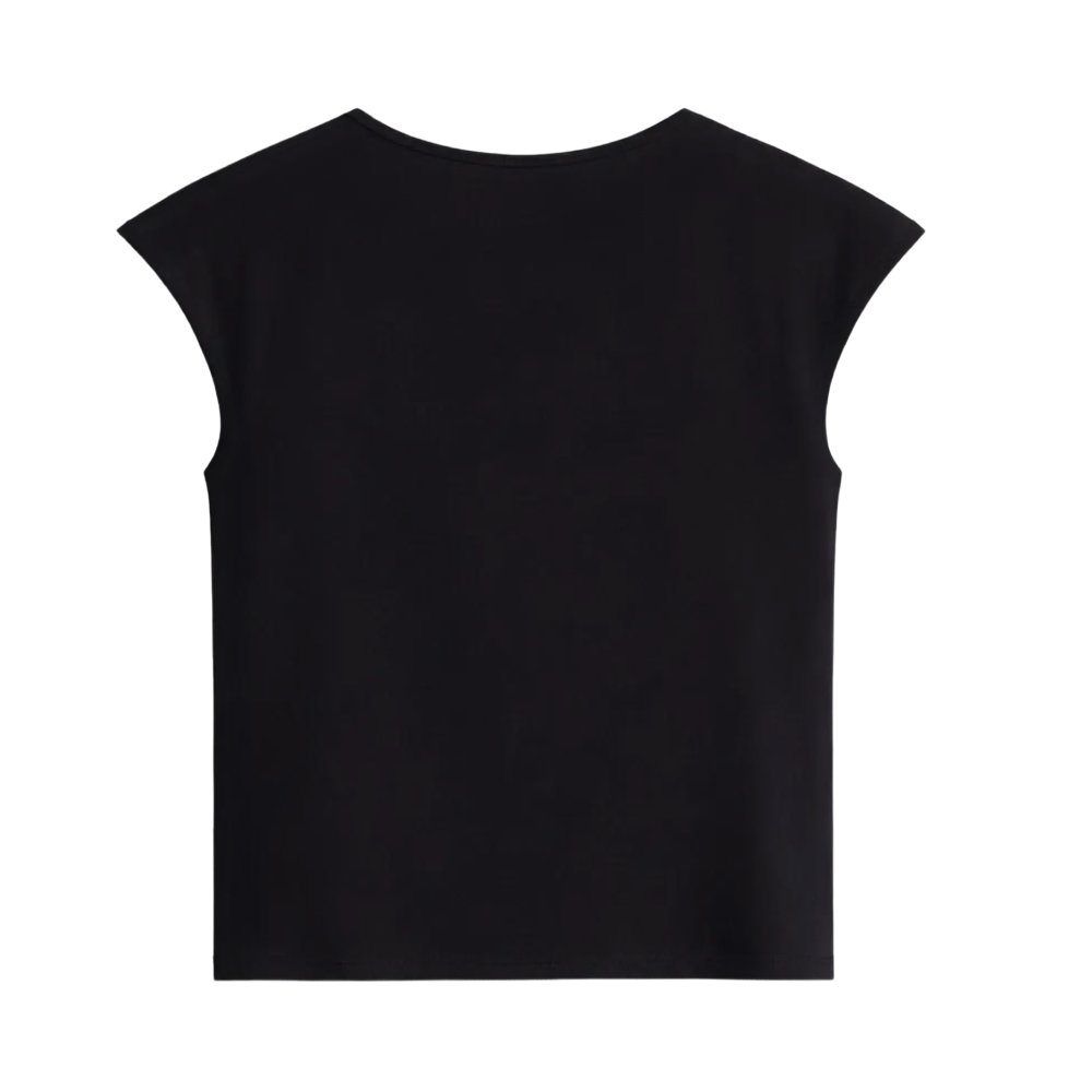 Blacklist Skull Brat Baby Tee Black