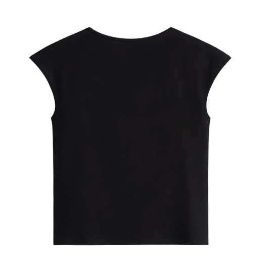 Blacklist Skull Brat Baby Tee Black