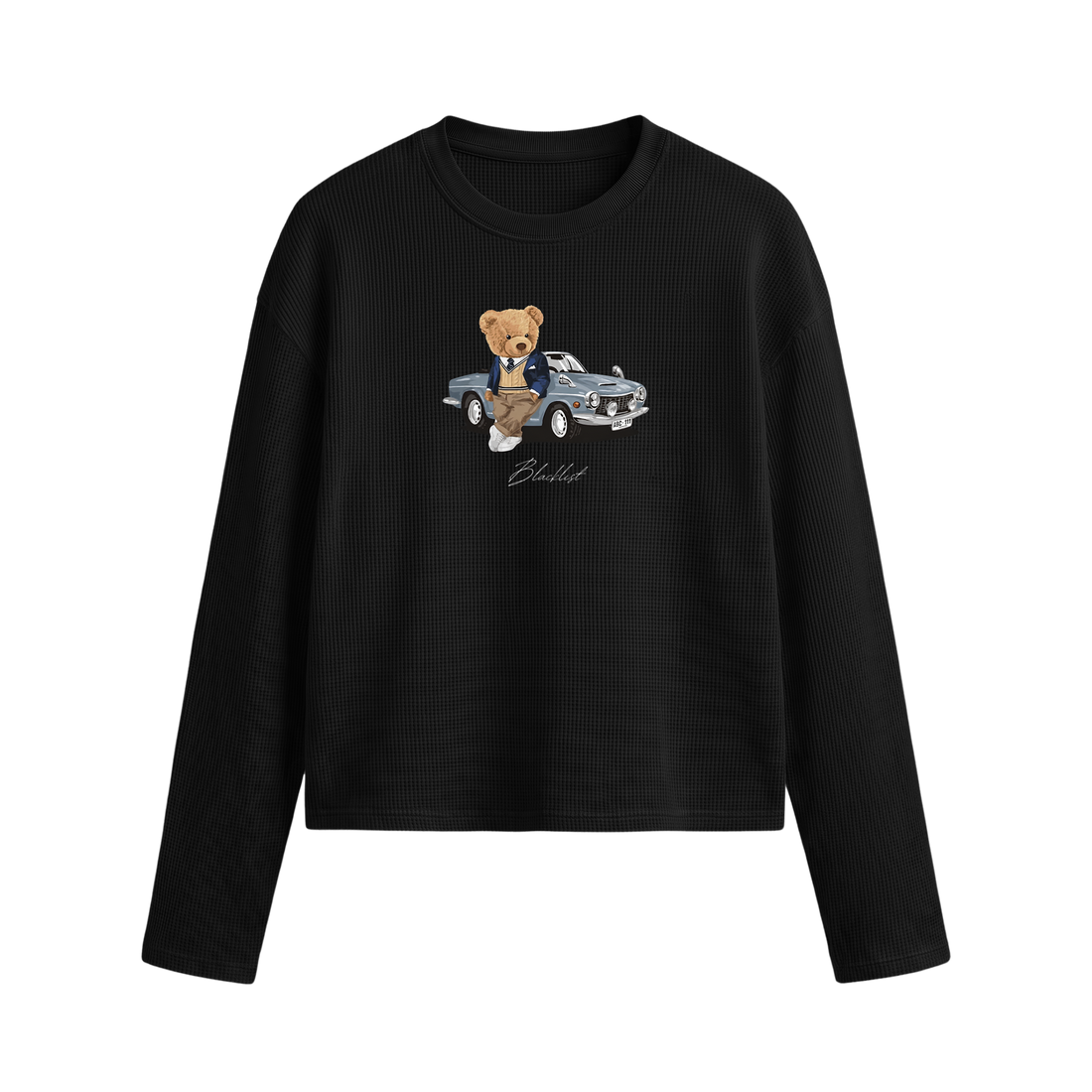 Blacklist  Teddy Society Waffle T-shirt Black