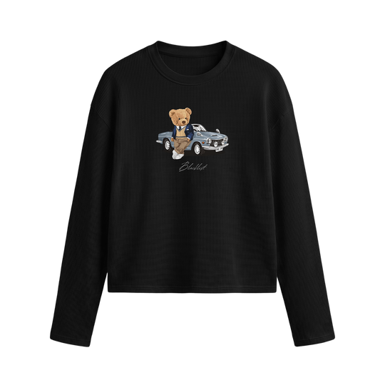 Blacklist  Teddy Society Waffle T-shirt Black