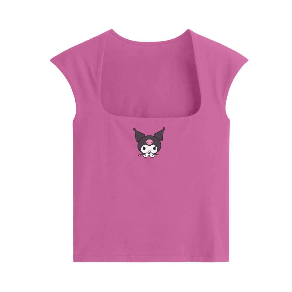 Blacklist Troublemaker Baby Tee Pink