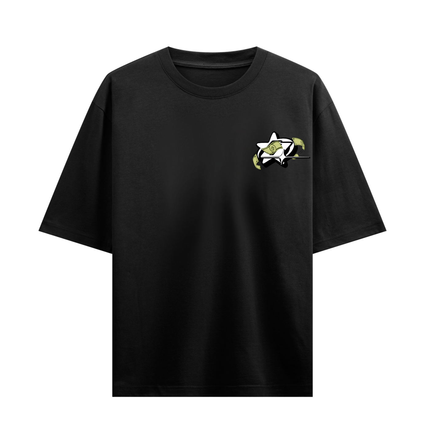 ONE OF ONE I USED TO HAVE GOALS  BLACK OVERSIZED T-SHIRT