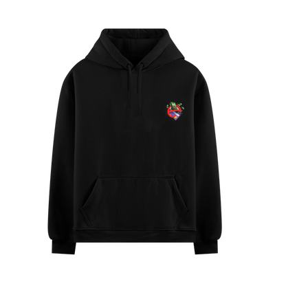 CASH & CARDS BLACK OVERSIZED HOODIE