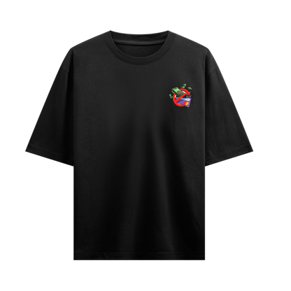 CASH & CARDS BLACK OVERSIZED T-SHIRT