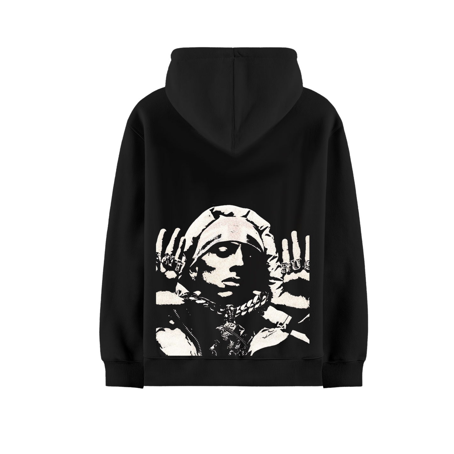 CENTRAL CEE TOUR BLACK OVERSIZED HOODIE