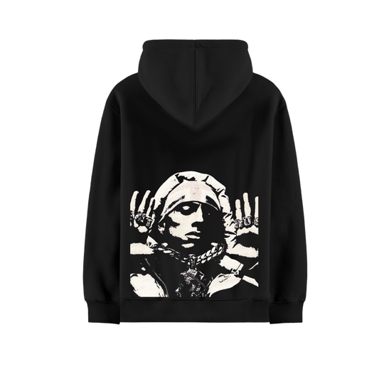 CENTRAL CEE TOUR BLACK OVERSIZED HOODIE