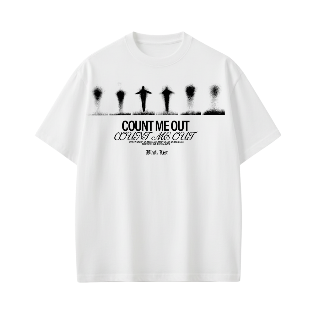 COUNT BLACKLIST WHITE T-SHIRT
