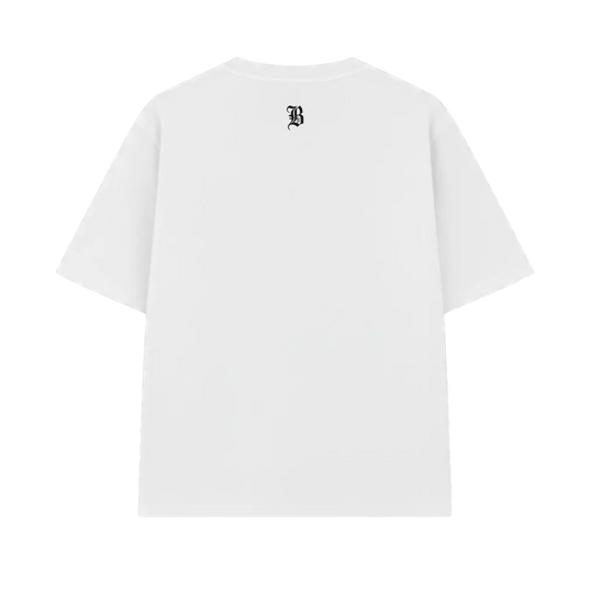 Chrome White Oversized Sketeton T-Shirt