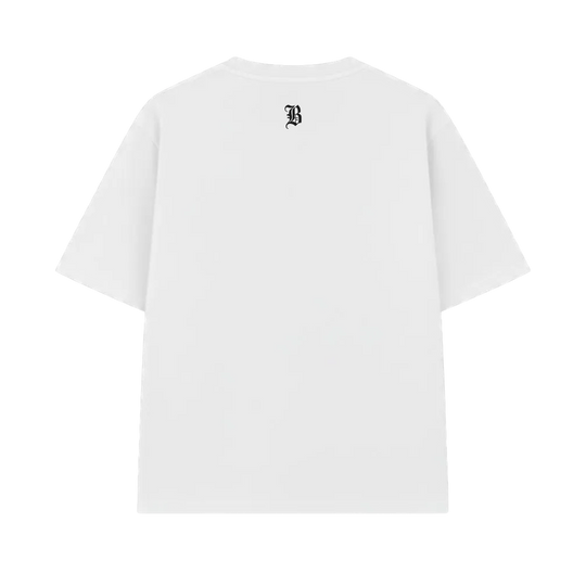 Chrome White Oversized Sketeton T-Shirt