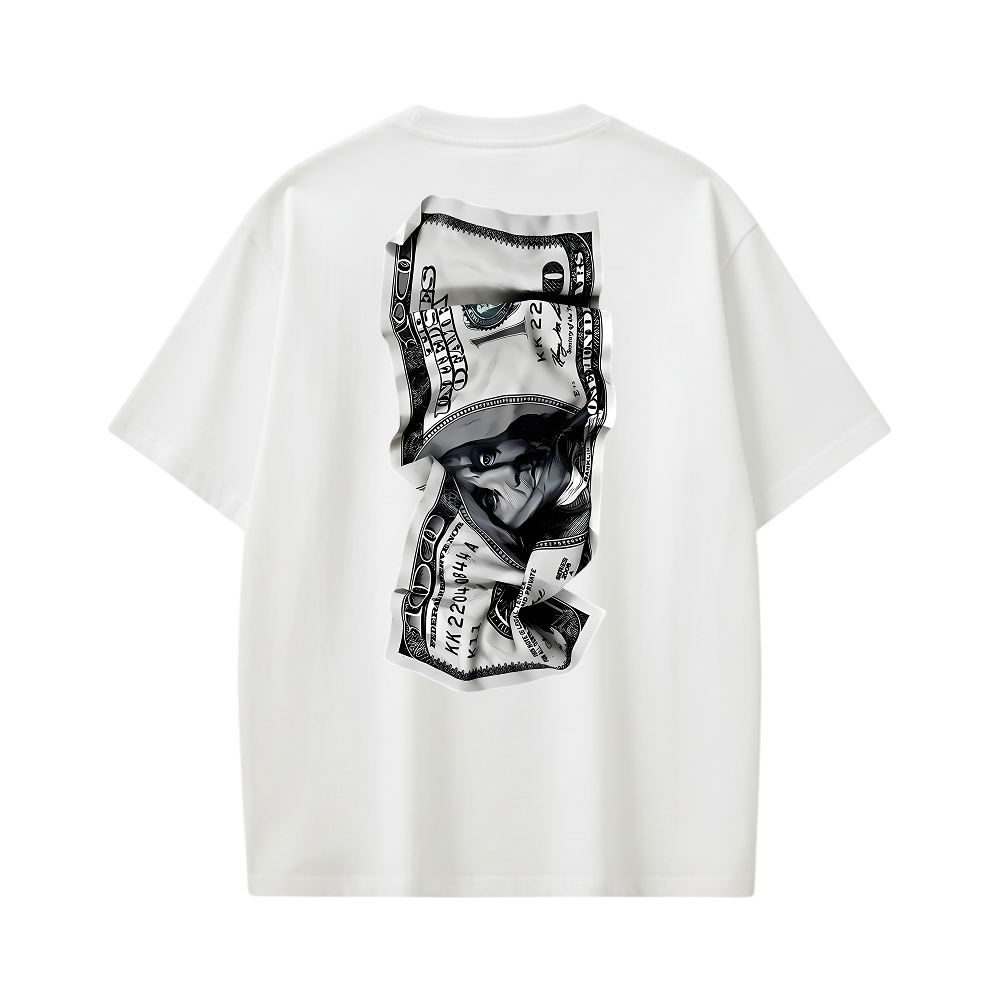 DOLLAR BILLS WHITE T-SHIRT