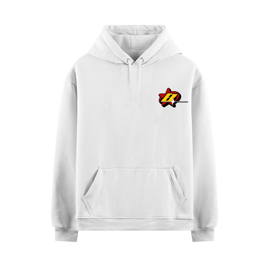 MAKE LOVE MAKE ART MAKE OUT MAKE MONEY WHITE OVERSIZED HOODIE