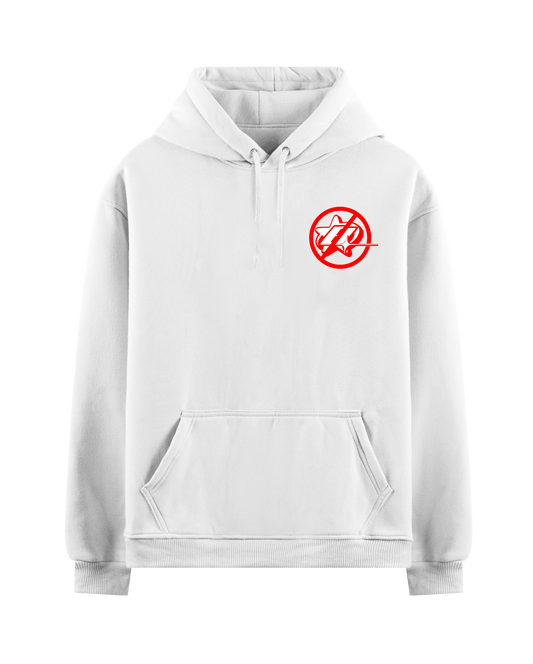 DON'T INVITE ME TO THE AFTER'S WHITE OVERSIZED HOODIE