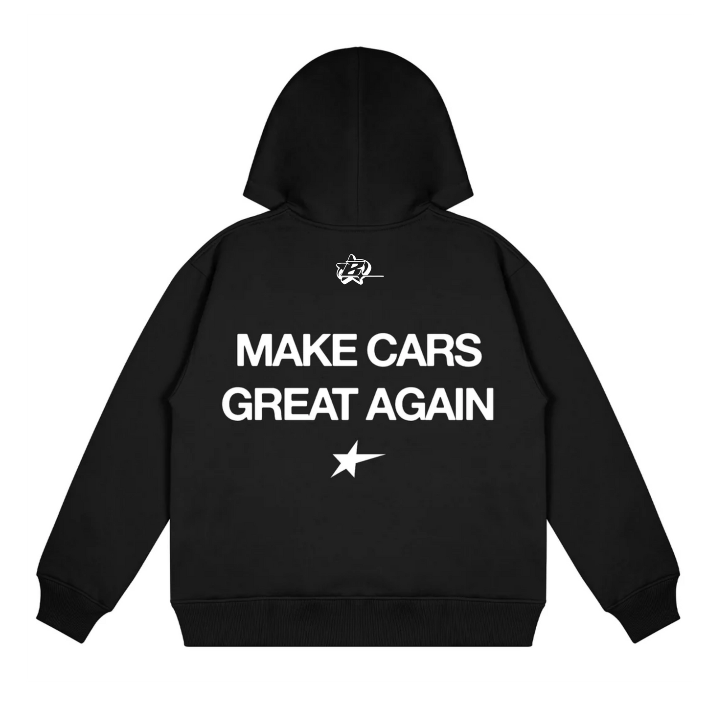 MAKE CARS GREAT AGAIN BLACK OVERSIZED HOODIE