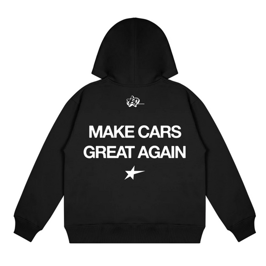MAKE CARS GREAT AGAIN BLACK OVERSIZED HOODIE