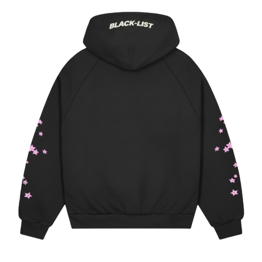 ALL THE STARS BLACK OVERSIZED HOODIE