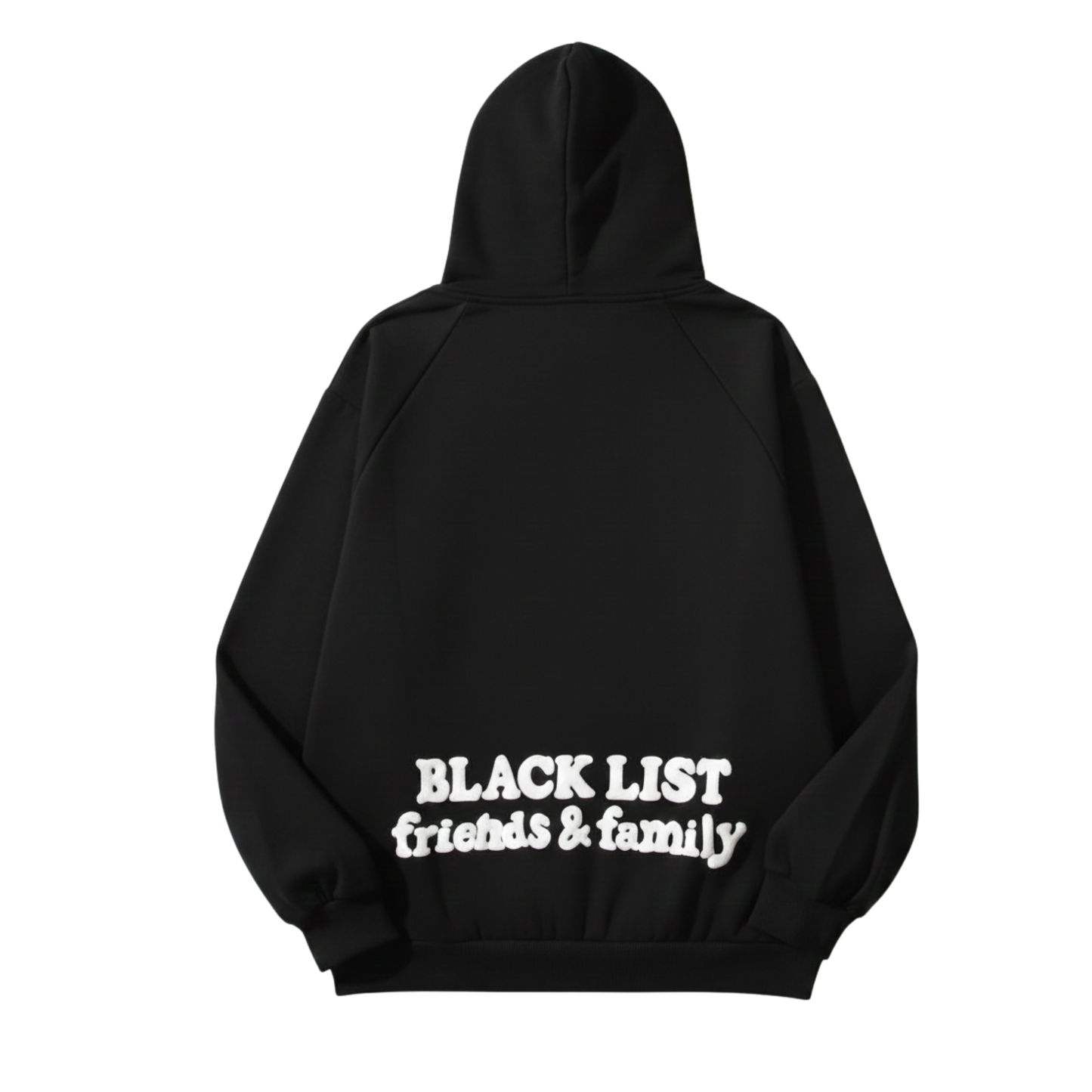 DARK HOURS BLACK OVERSIZED HOODIE