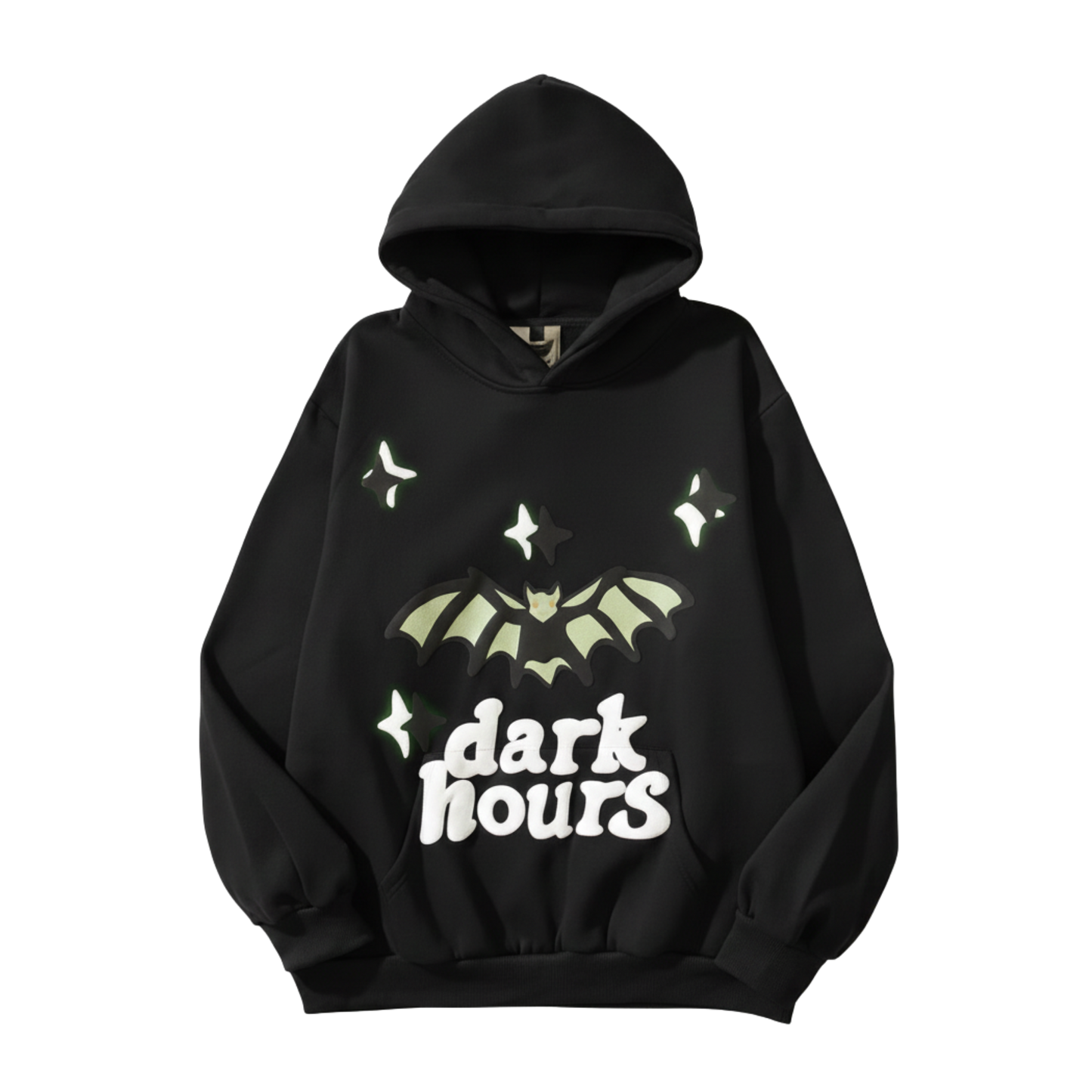 DARK HOURS BLACK OVERSIZED HOODIE
