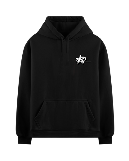 EVERYTHING I LOVE IS EXPENSIVE OR LATINA BLACK OVERSIZED HOODIE