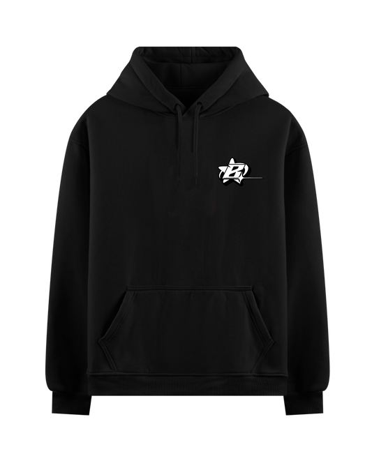 EVERYTHING I LOVE IS EXPENSIVE OR LATINA BLACK OVERSIZED HOODIE