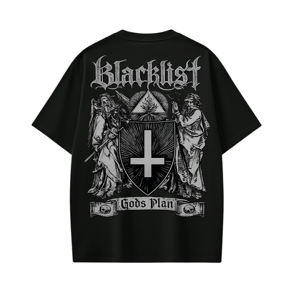 FAITH BLACKLIST BLACK T-SHIRT