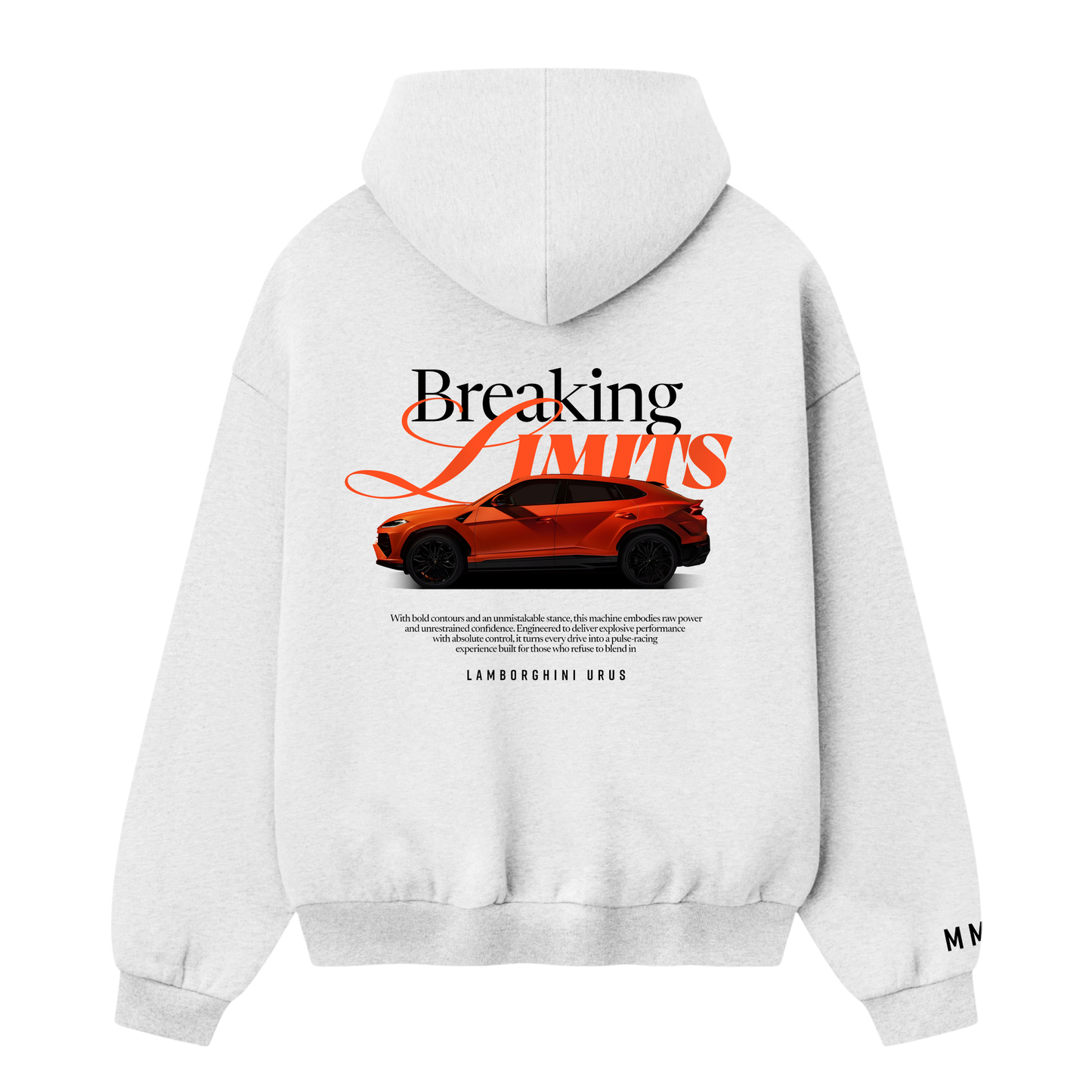 BREAKING LIMITS URUS WHITE OVERSIZED HOODIE