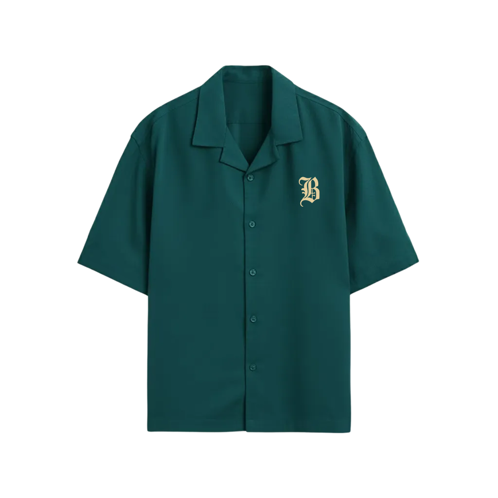HOLY SPIRIT BLACKLIST GREEN FOREST BOWLING SHIRT
