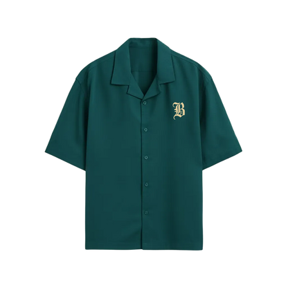 HOLY SPIRIT BLACKLIST GREEN FOREST BOWLING SHIRT