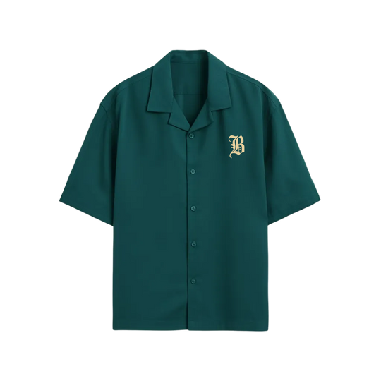 Holy Spirit Blacklist Green Forest Bowling Shirt