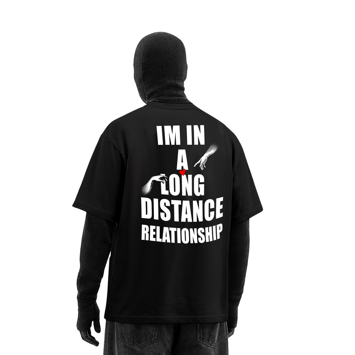 LONG DISTANCE RELATIONSHIP OVERSIZED T-SHIRT
