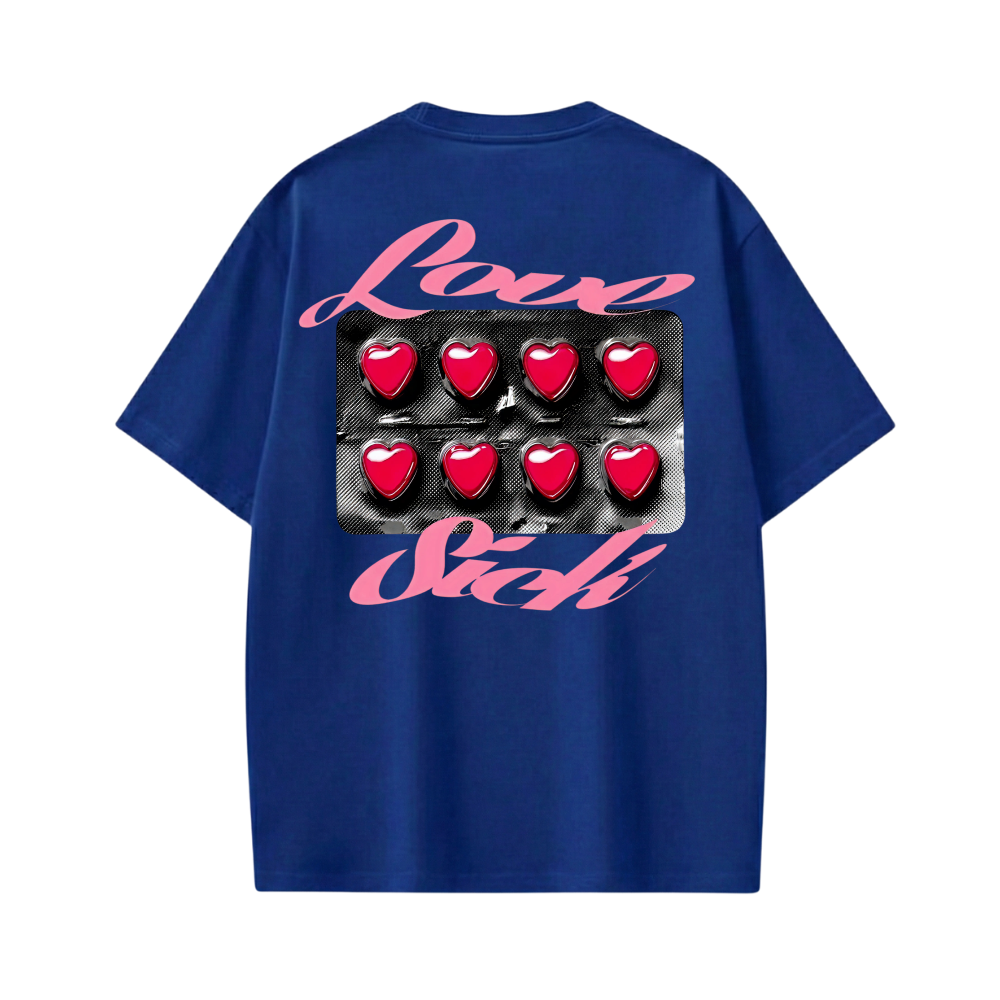 LOVE SICK BLACKLIST BLUE T-SHIRT