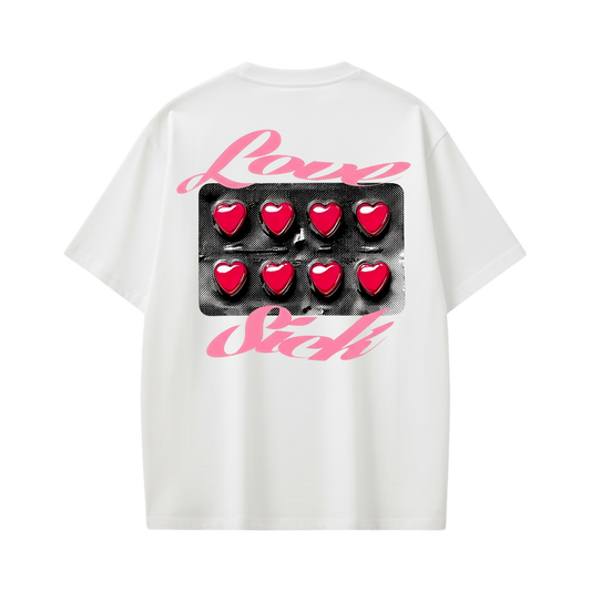 LOVE SICK BLACKLIST WHITE T-SHIRT