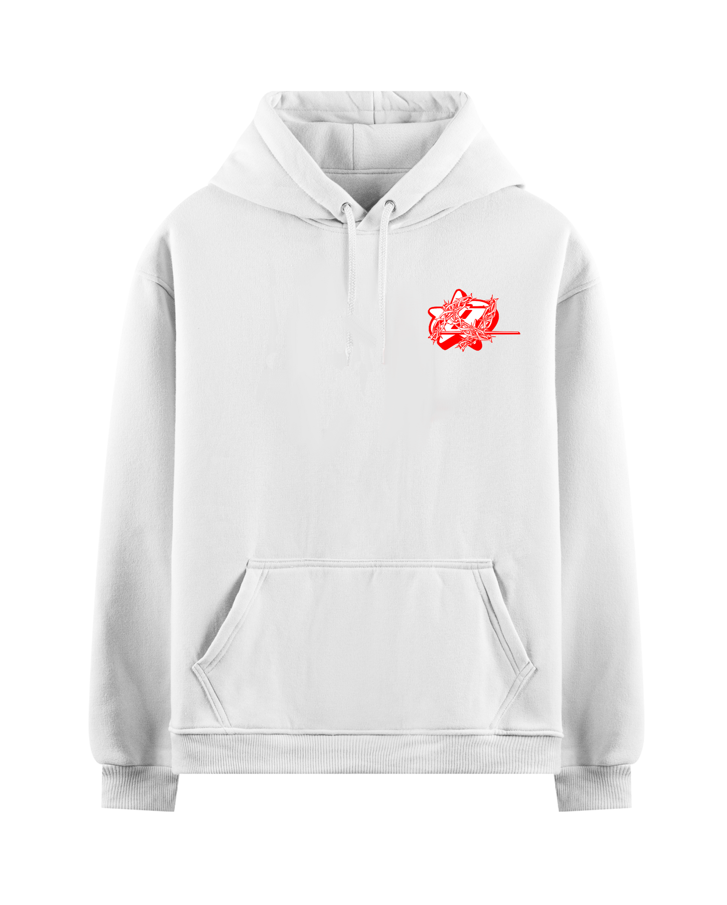 LOVE WILL GET YOU KILLED WHITE OVERSIZED HOODIE