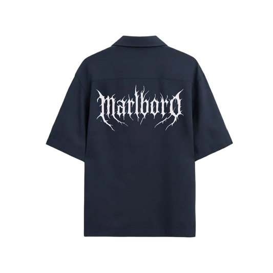 MALBORO BLACKLIST BLACK BOWLING SHIRT