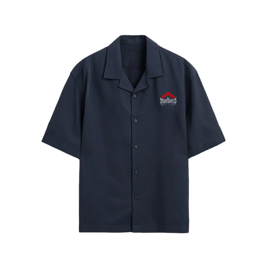 MALBORO BLACKLIST BLACK BOWLING SHIRT