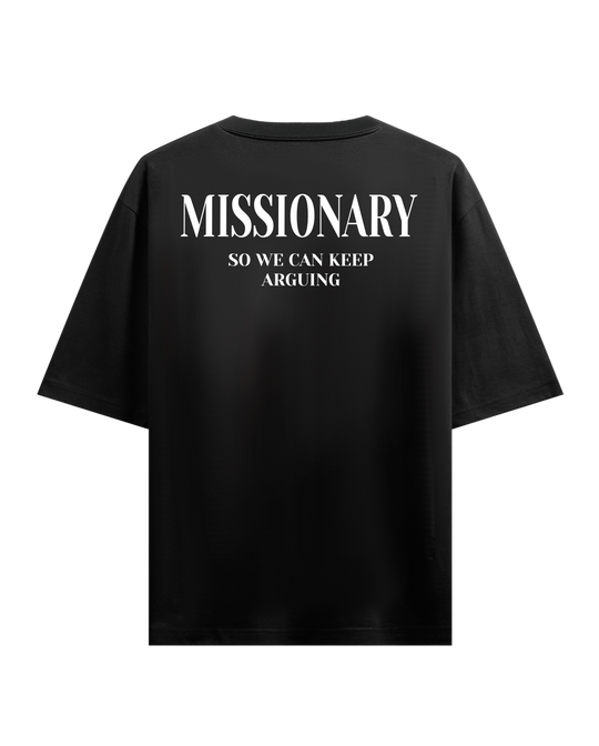 Missionary Oversized Black T-Shirt