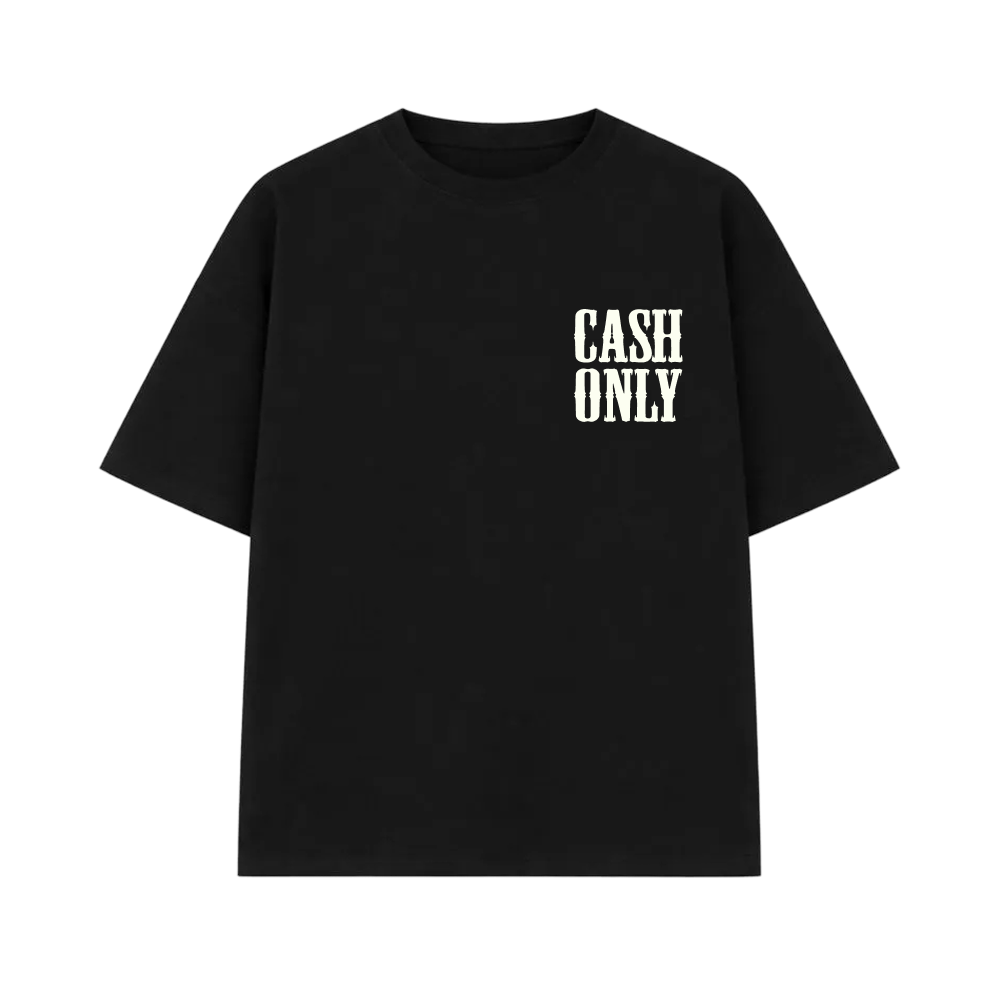 Money On My Mind Black Oversized T-shirt