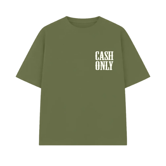 Money On My Mind Olive Oversized T-shirt