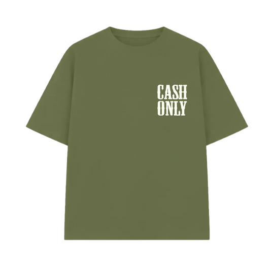 Money on My Mind Olive Oversized T-Shirt