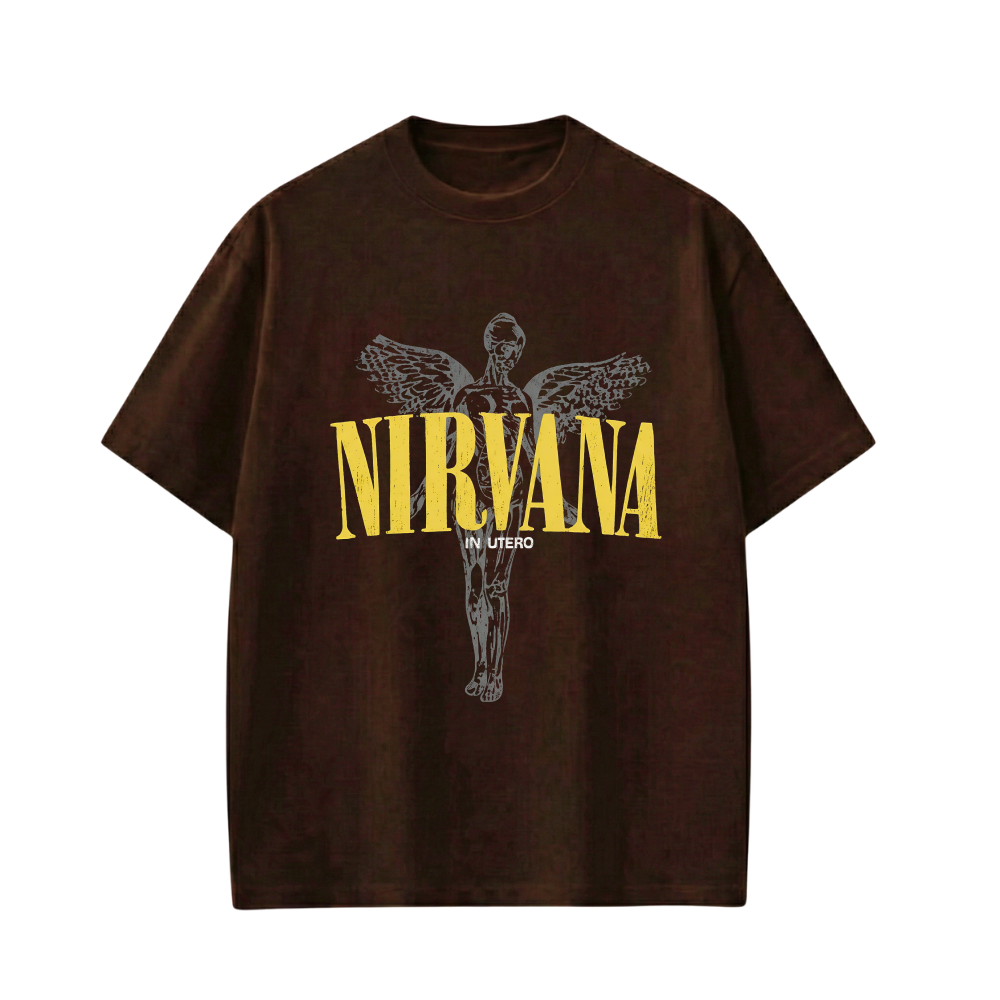 NIRVANA BROWN T-SHIRT