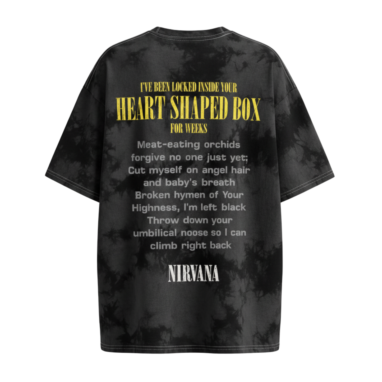 NIRVANA ACID WASH OVERSIZED T-SHIRT