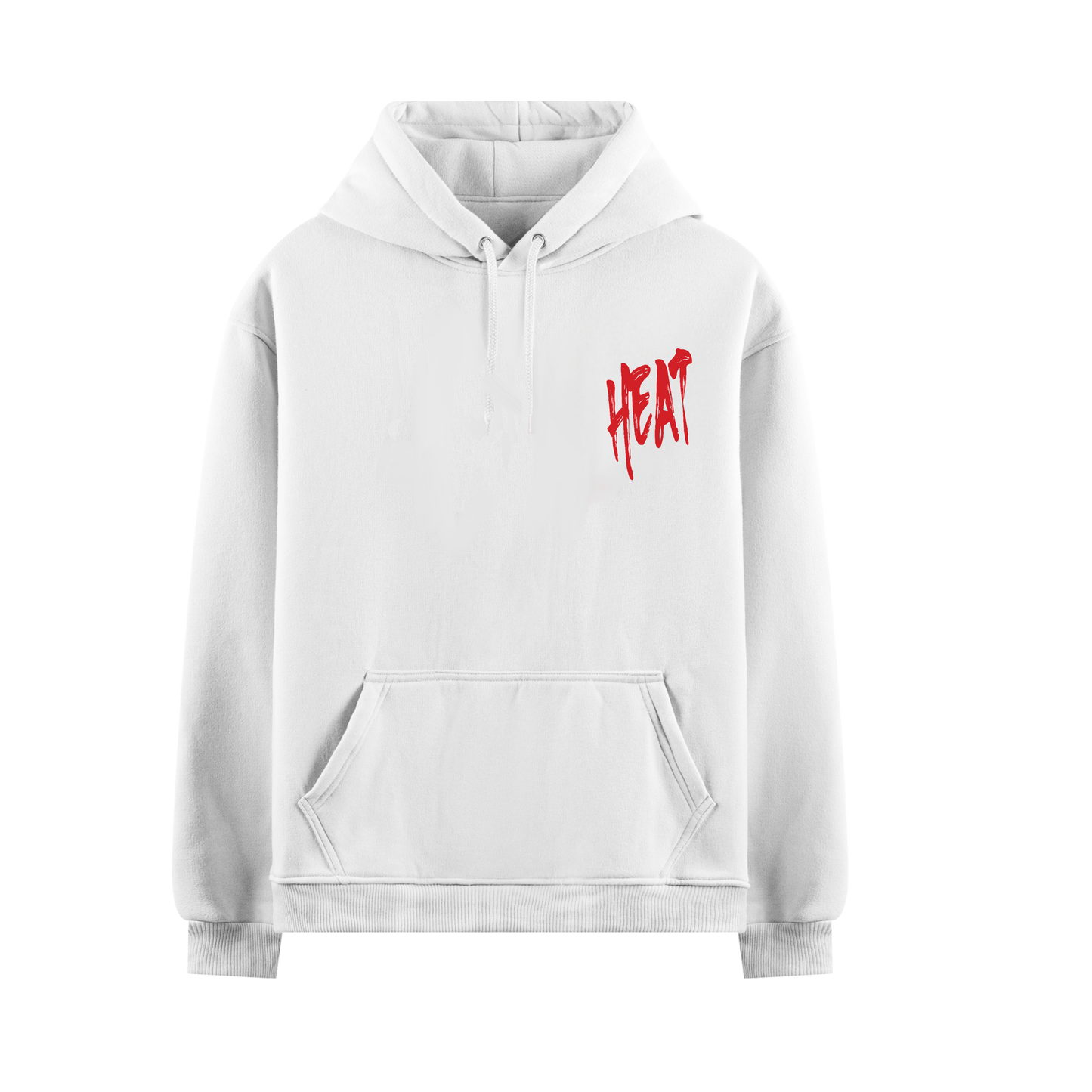NO ROOM FOR LOVE WHITE OVERSIZED HOODIE